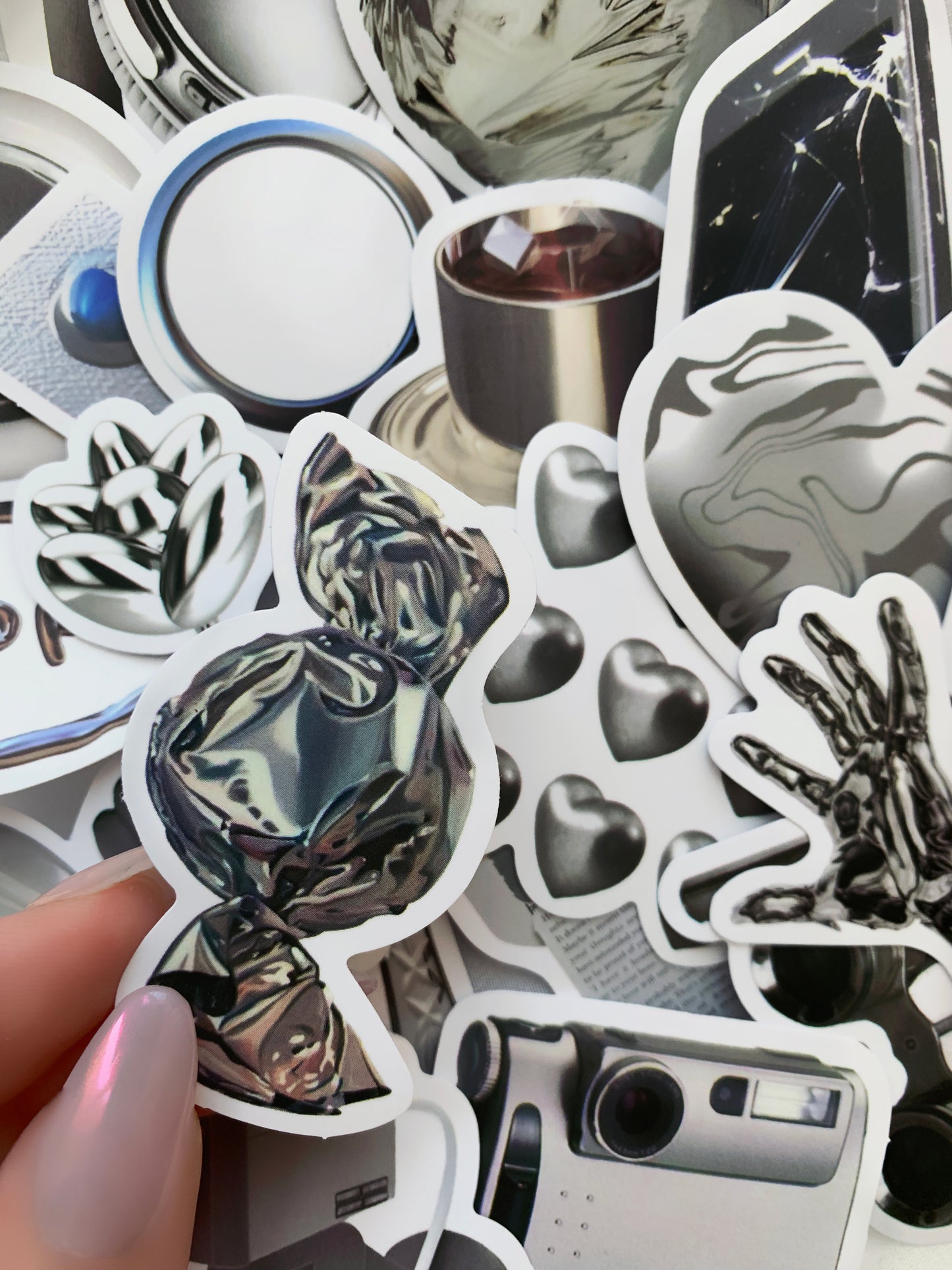 Silver Matte Stickers